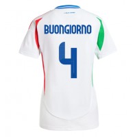 Fotbalové Dres Itálie Alessandro Buongiorno #4 Dámské Venkovní ME 2024 Krátký Rukáv